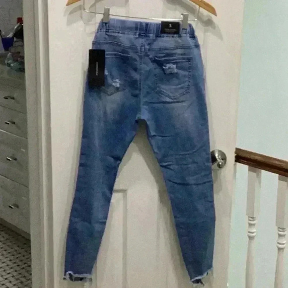 NWT American Bazi  Denim Joggers in Size Small - Picture 2 of 6